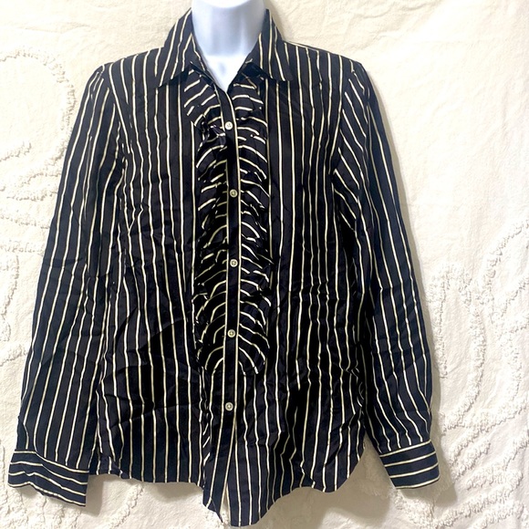 Ralph Lauren 100% Silk long Sleeve Blouse - Picture 1 of 5